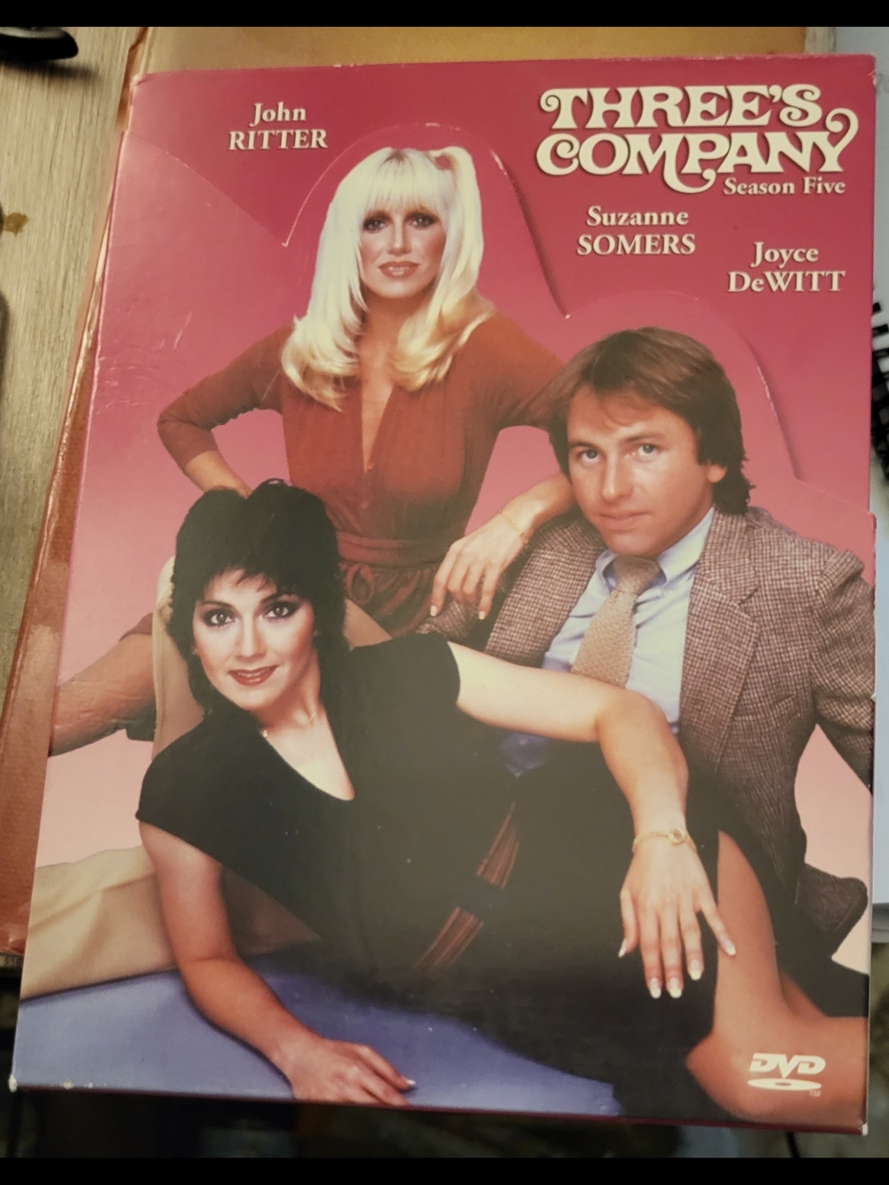 Three's Company Season Five DVD - Pink Cover